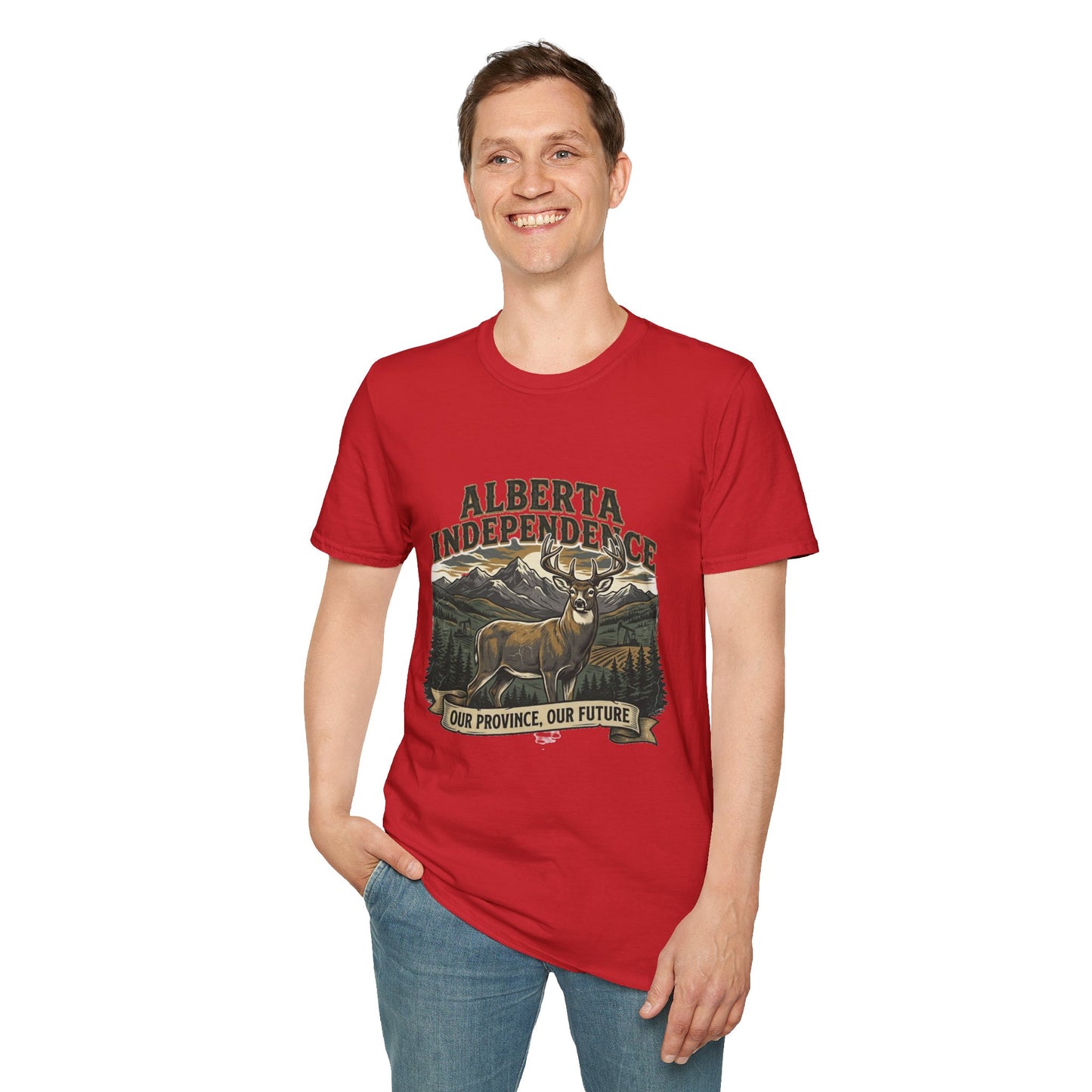 Alberta Independence Buck T-Shirt — Supporting Alberta Sovereignty