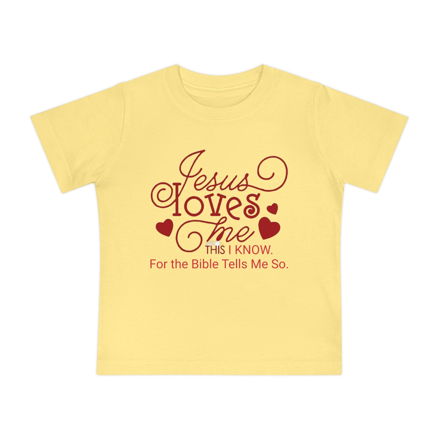 Baby Short Sleeve T-Shirt Jesus Loves Me