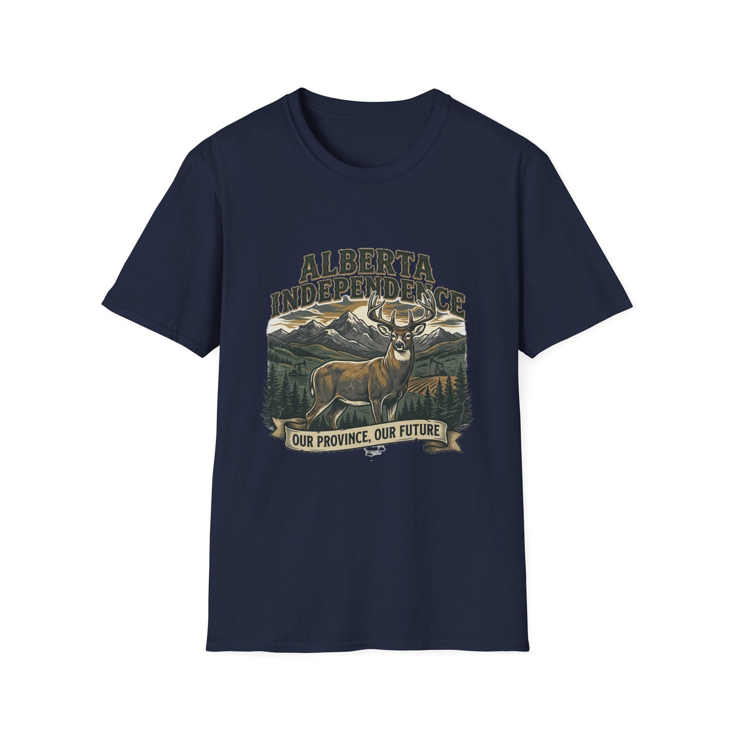 Alberta Independence Buck T-Shirt — Supporting Alberta Sovereignty