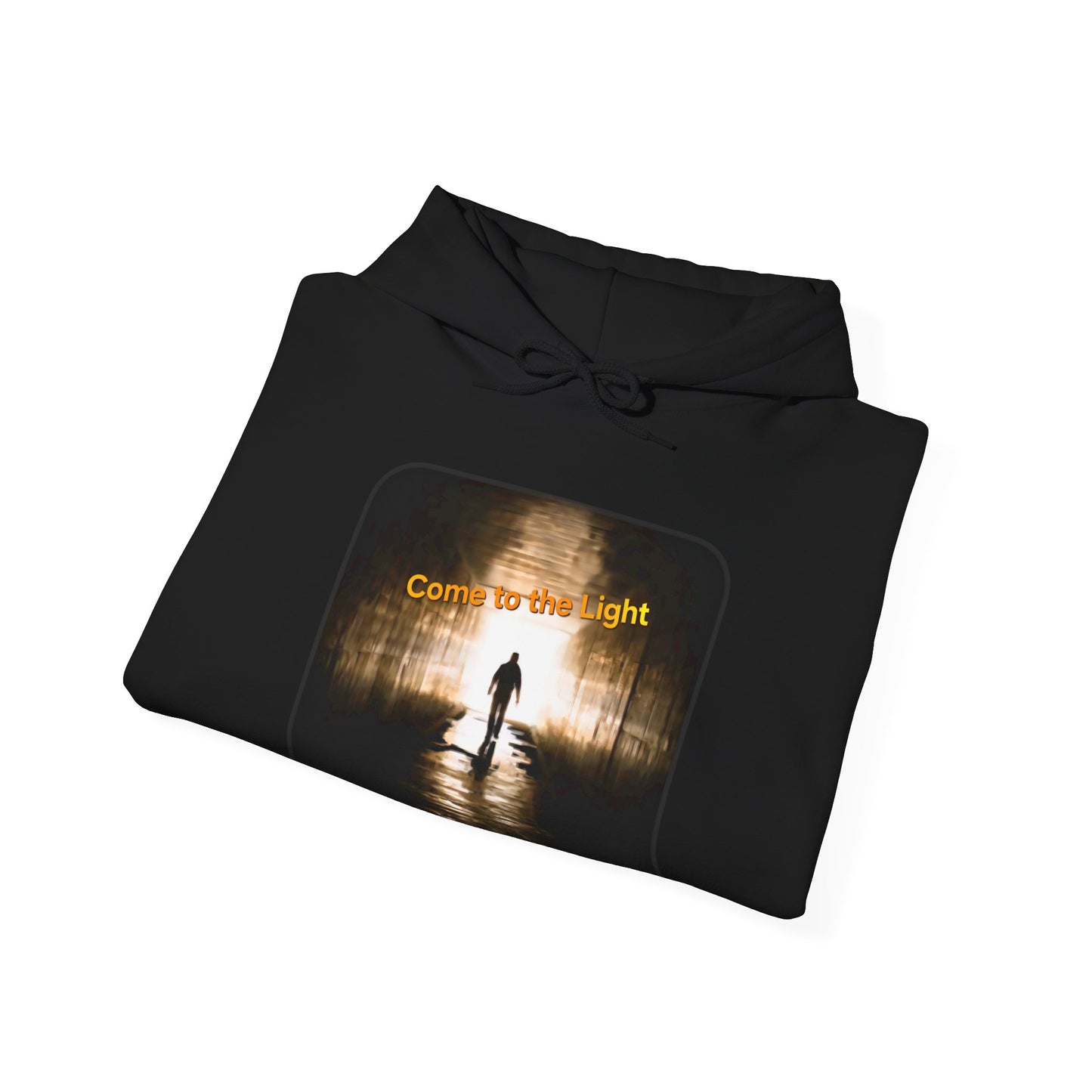 Music Lover Hoodie with 'Come to the Light' Lyrics and Album Cover