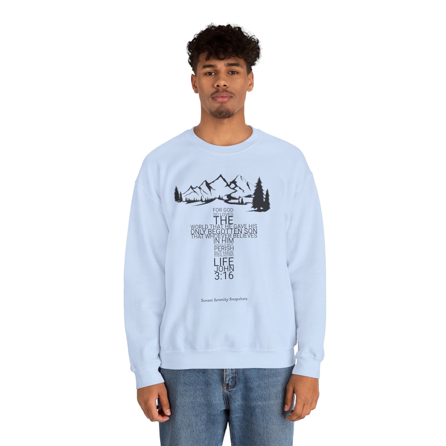 John 3:16 Unisex Heavy Blend™ Crewneck Sweatshirt