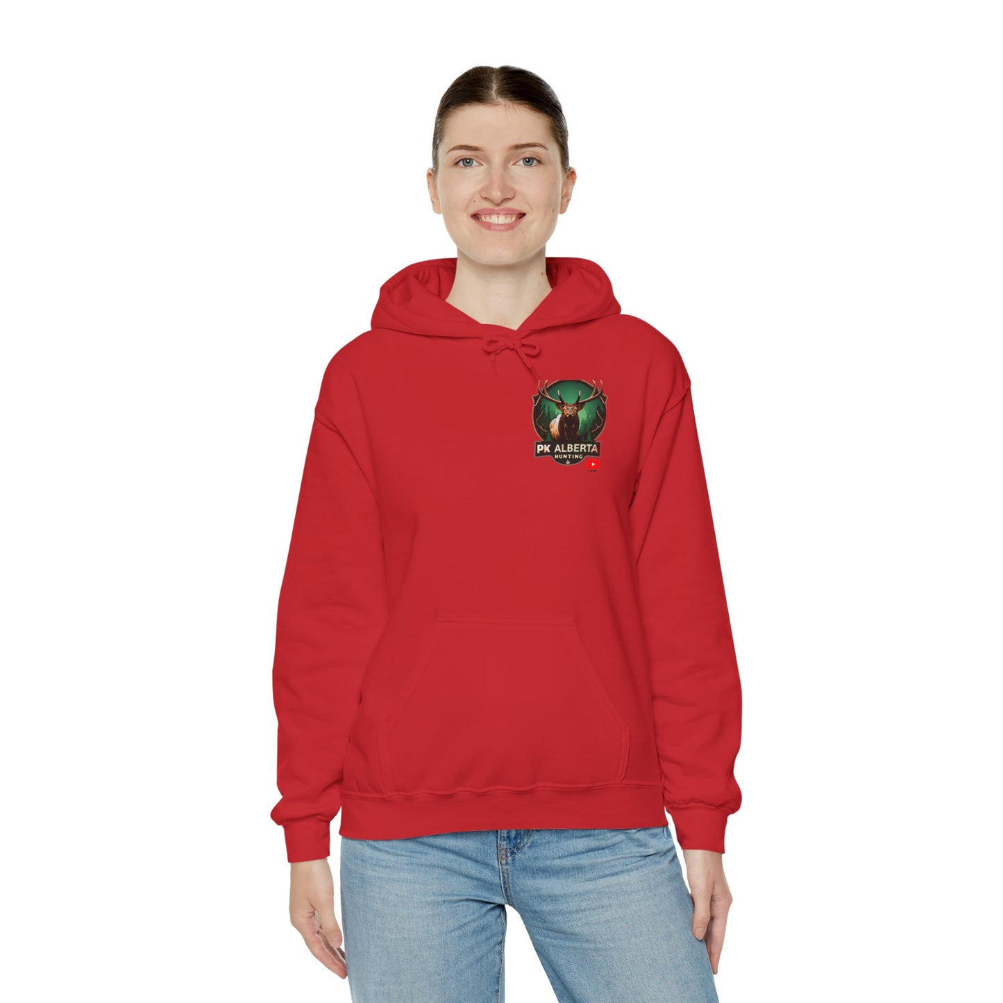 PK Alberta Hunting Small Logo Unisex Heavy Blend™ Hooded Sweatshirt