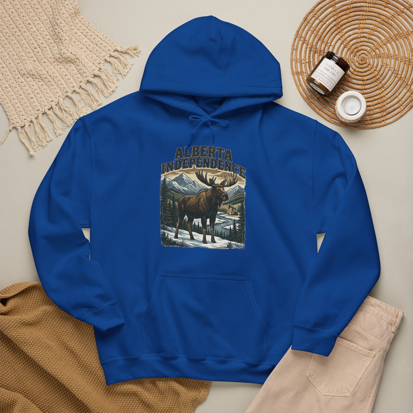 Alberta Independence Moose Hoodie — Supporting Alberta Independence with Bull Moose Design