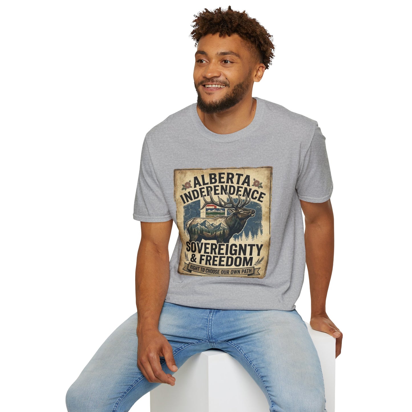 Alberta Independence Elk T-Shirt — Rocky Mountains Support Tee