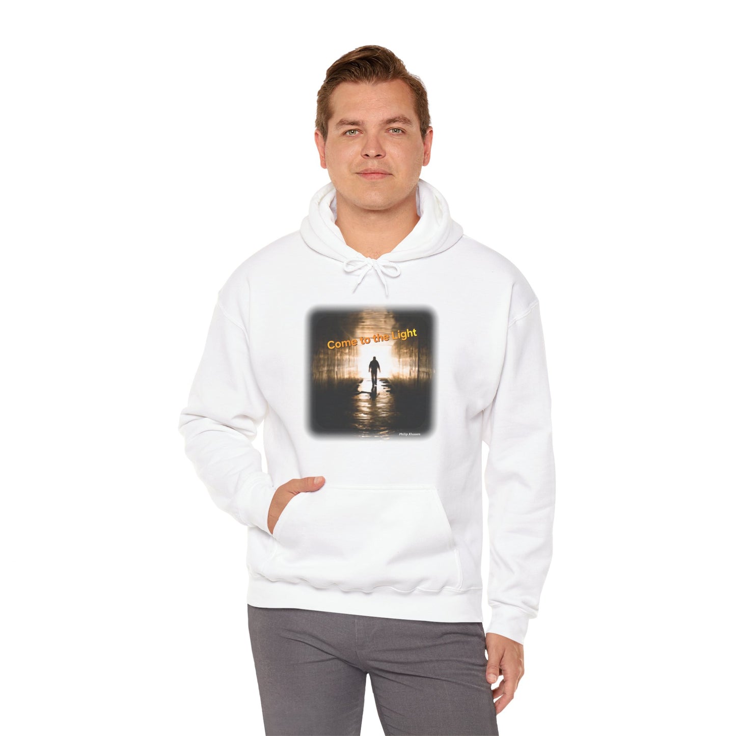 Music Lover Hoodie with 'Come to the Light' Lyrics and Album Cover