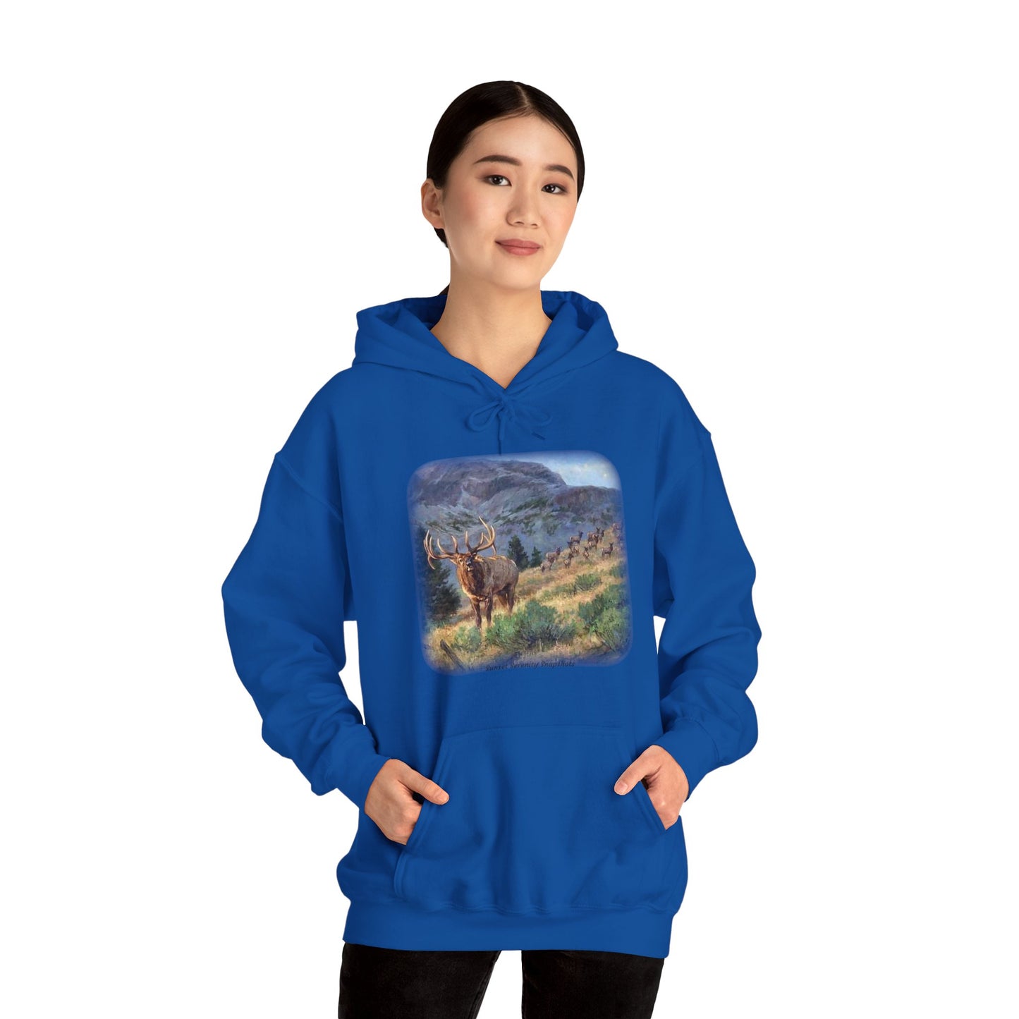 Elk_07 Unisex Heavy Blend™ Hooded Sweatshirt