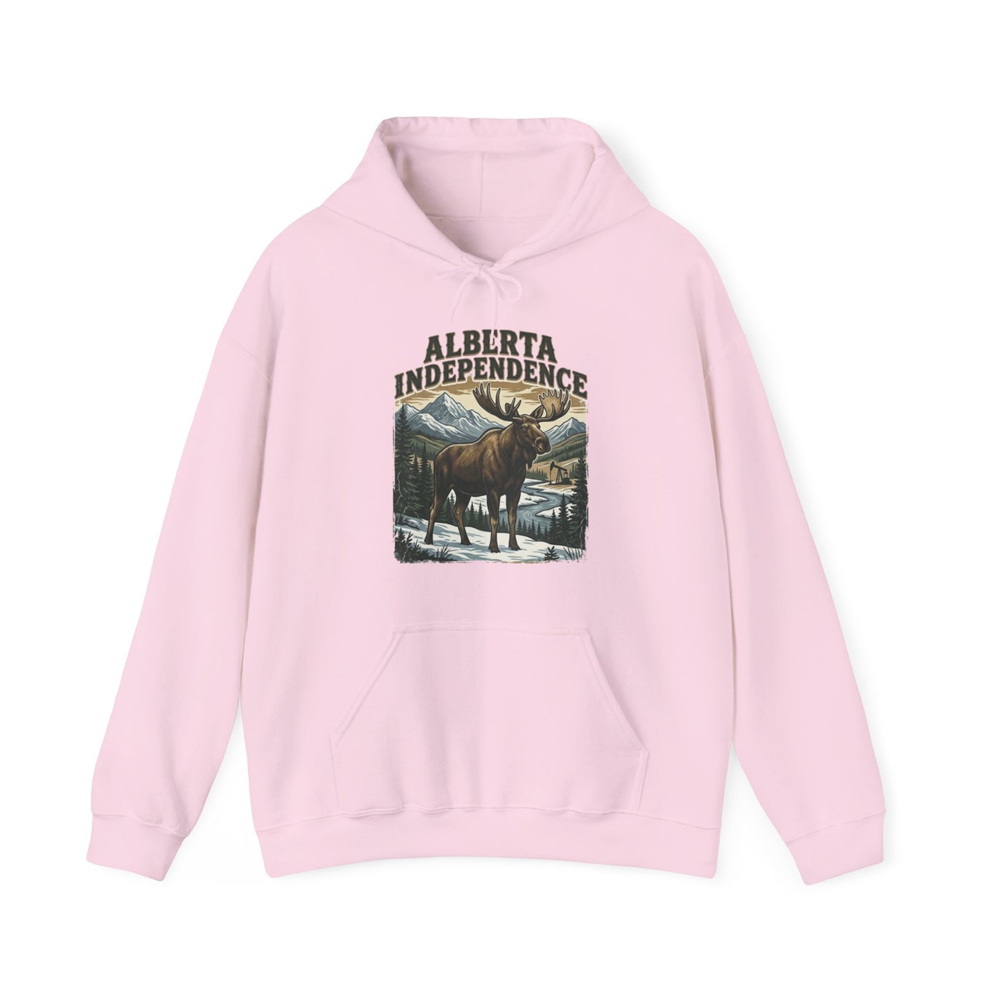 Alberta Independence Moose Hoodie — Supporting Alberta Independence with Bull Moose Design