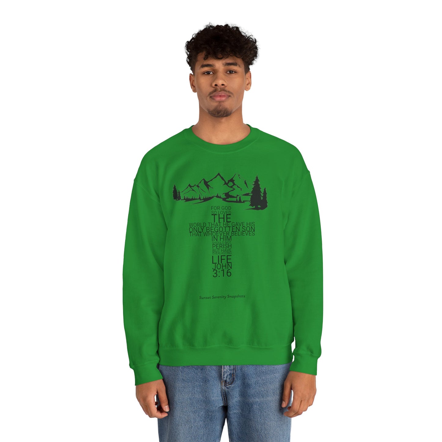 John 3:16 Unisex Heavy Blend™ Crewneck Sweatshirt