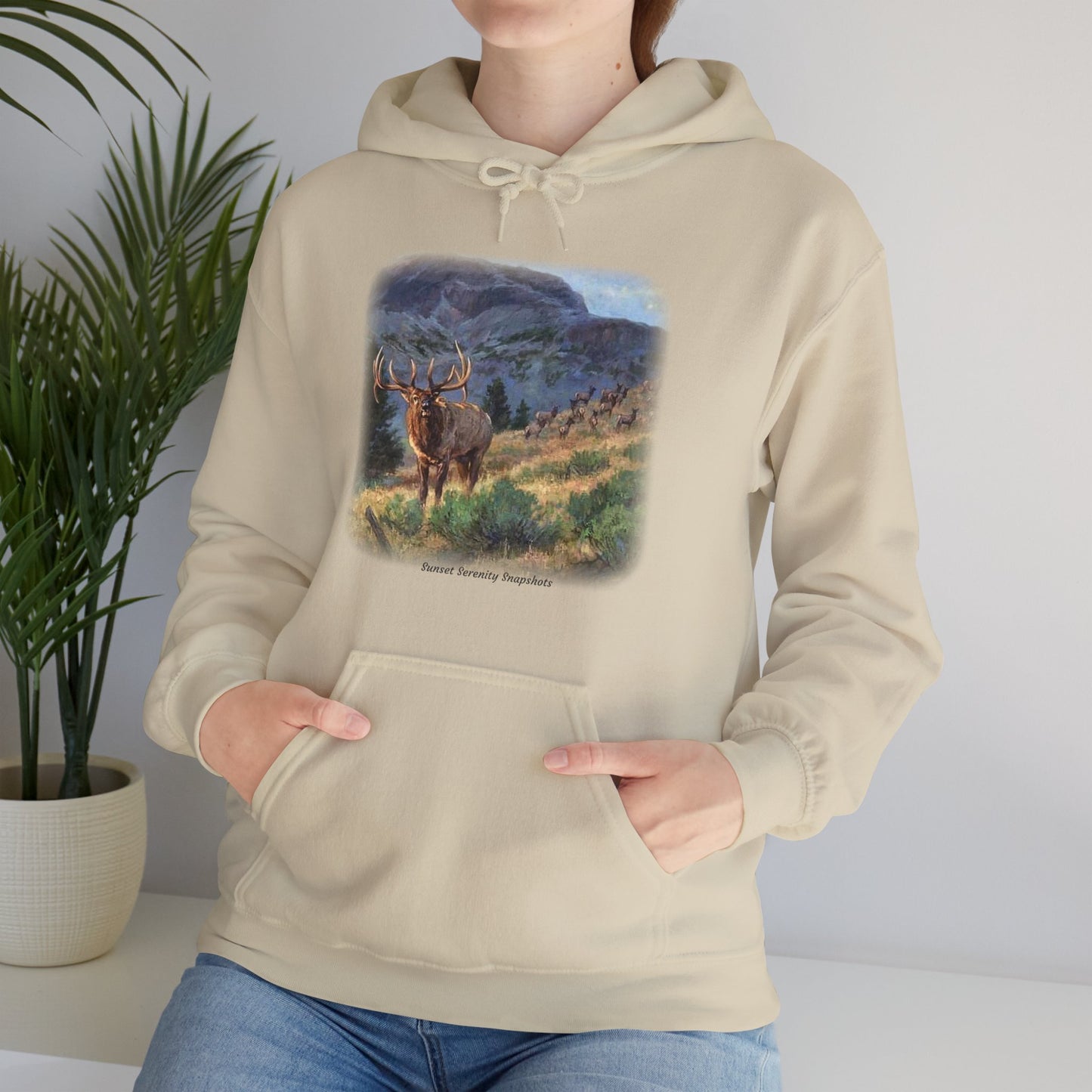 Elk_07 Unisex Heavy Blend™ Hooded Sweatshirt