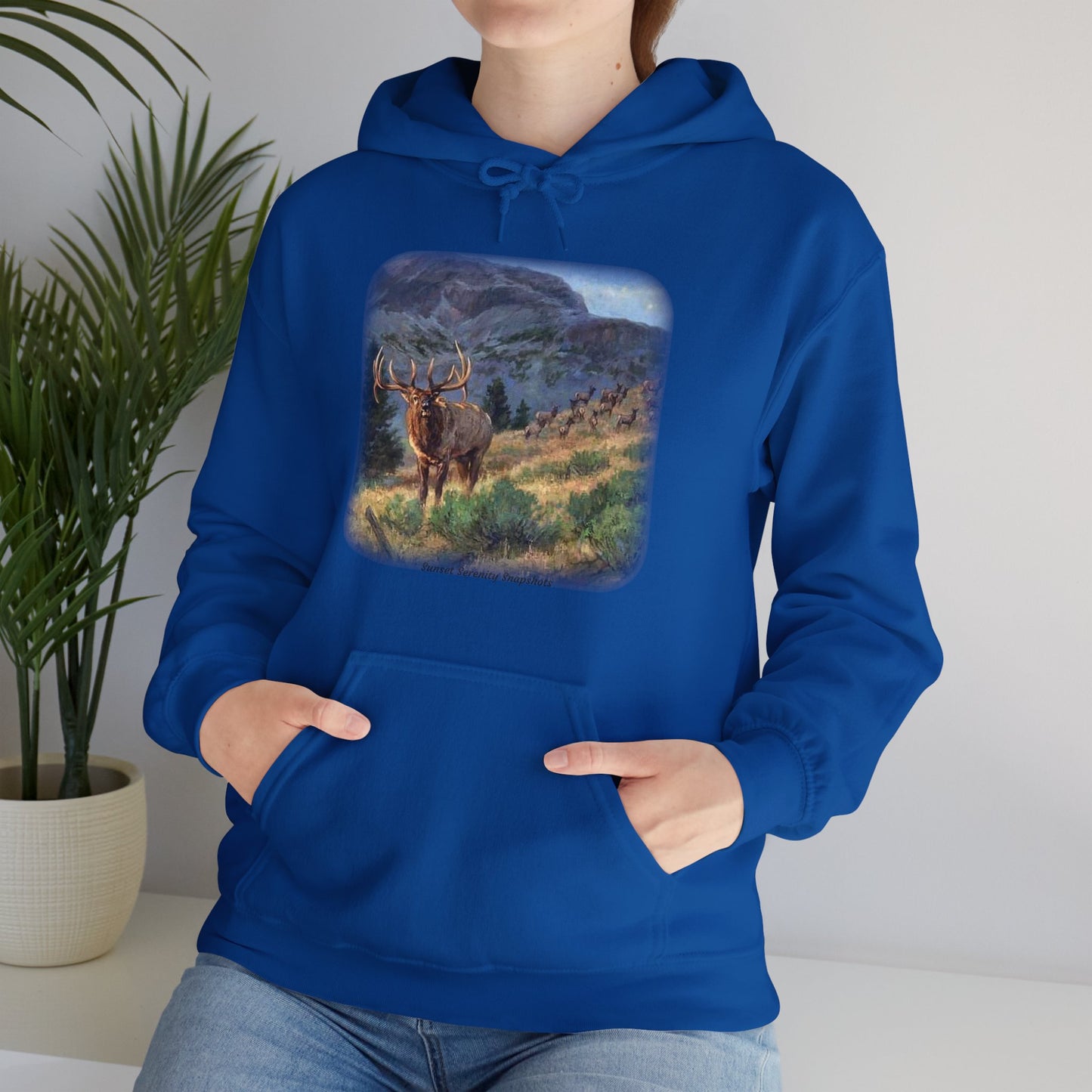 Elk_07 Unisex Heavy Blend™ Hooded Sweatshirt