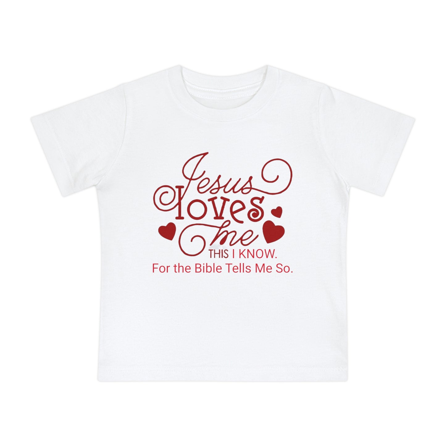 Baby Short Sleeve T-Shirt Jesus Loves Me