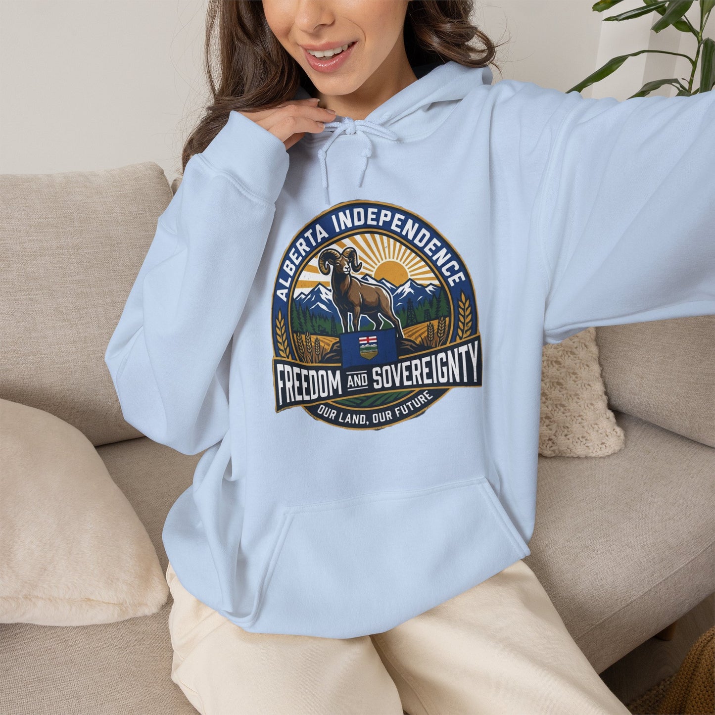 Alberta Independence Hoodie — Bighorn Sheep