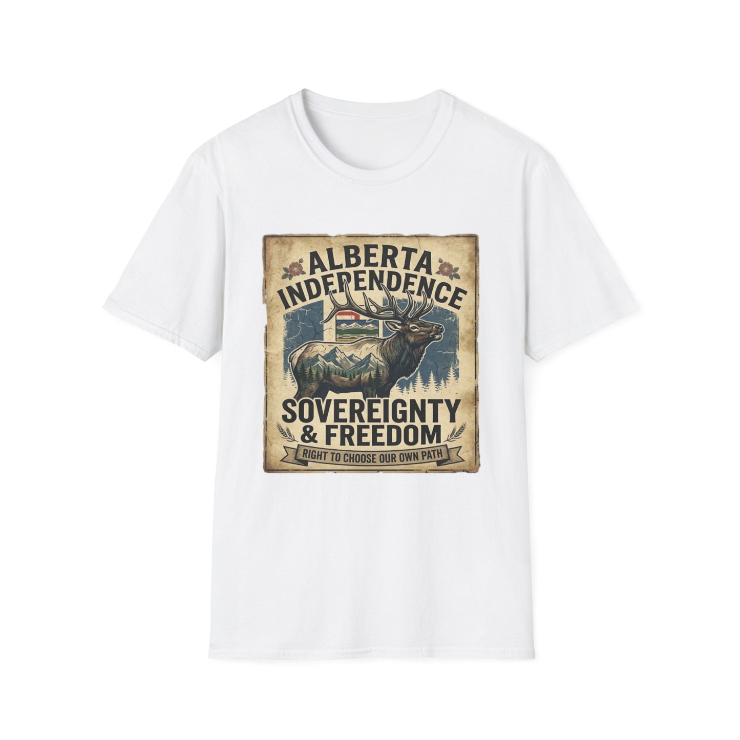 Alberta Independence Elk T-Shirt — Rocky Mountains Support Tee