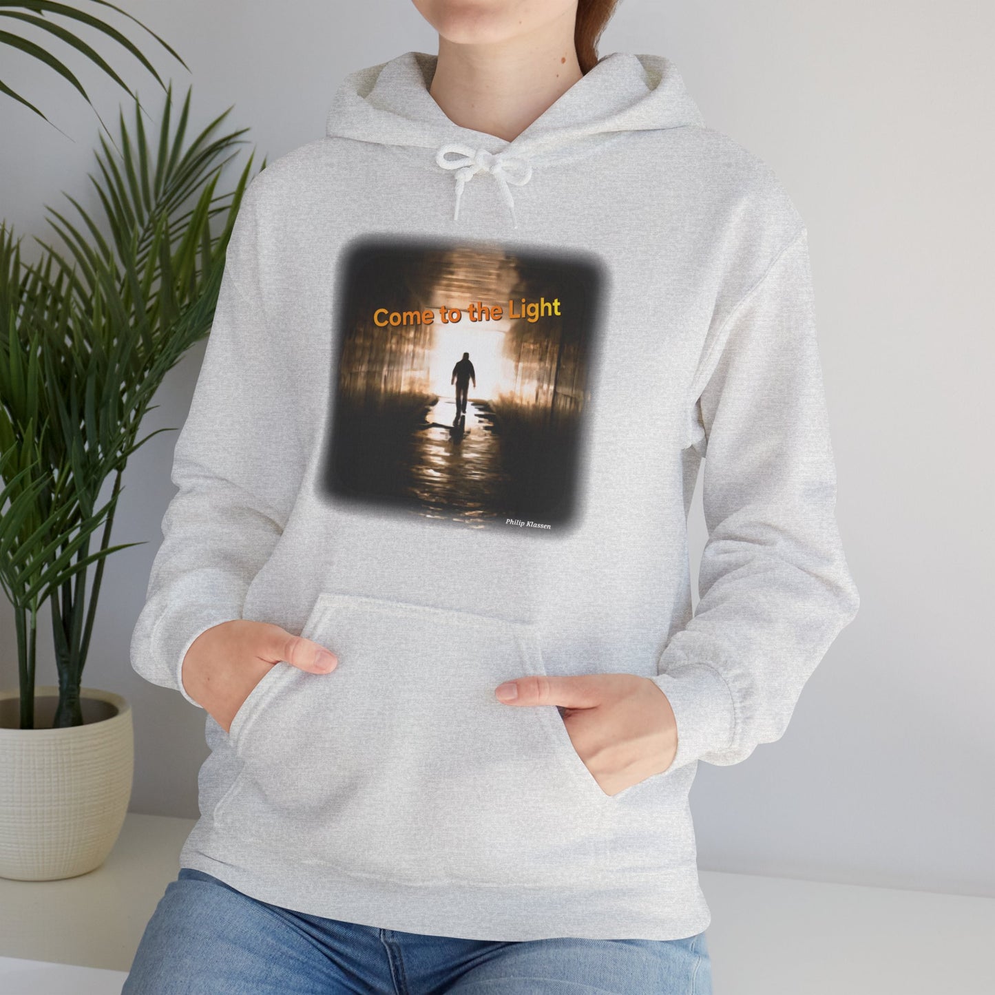 Music Lover Hoodie with 'Come to the Light' Lyrics and Album Cover