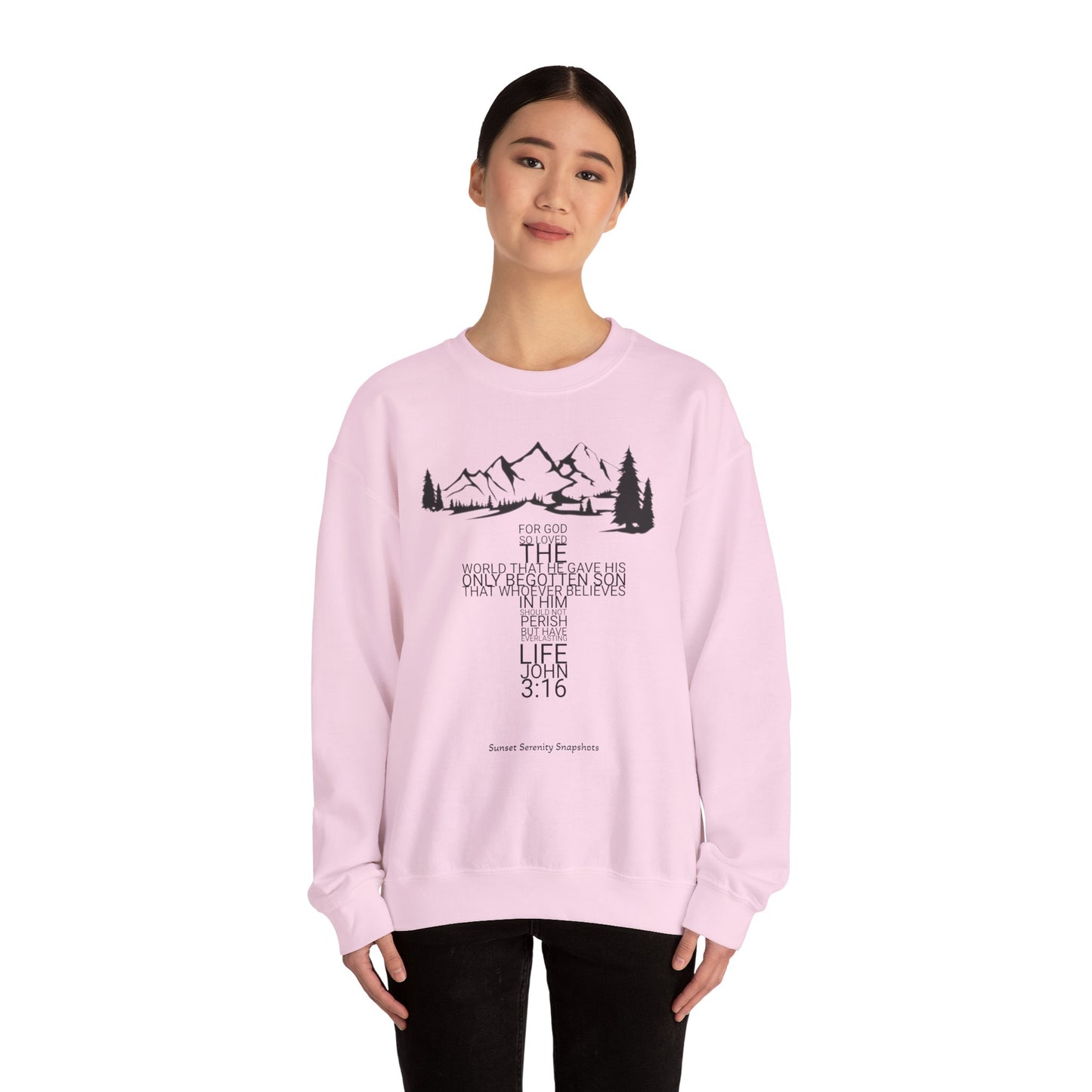 John 3:16 Unisex Heavy Blend™ Crewneck Sweatshirt