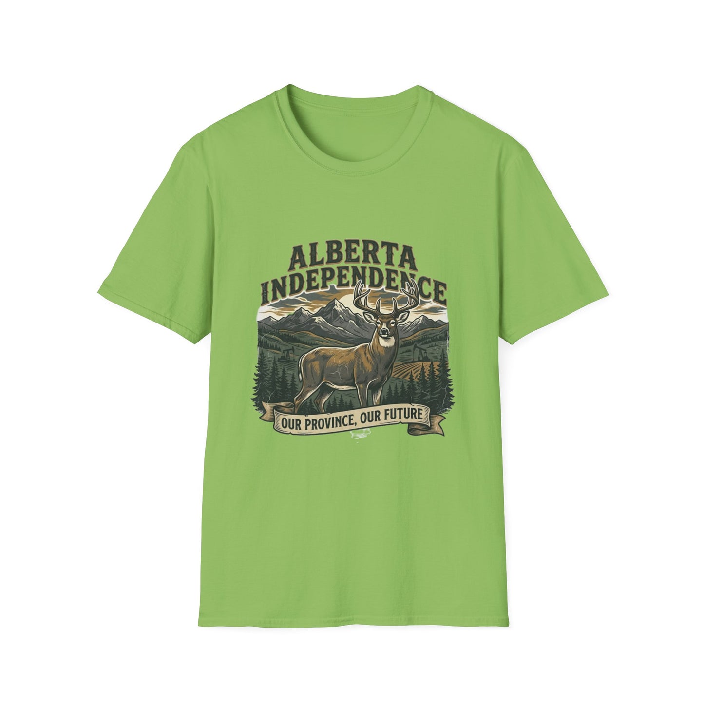 Alberta Independence Buck T-Shirt — Supporting Alberta Sovereignty