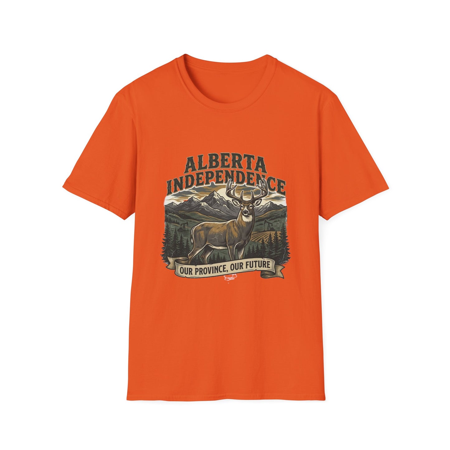 Alberta Independence Buck T-Shirt — Supporting Alberta Sovereignty