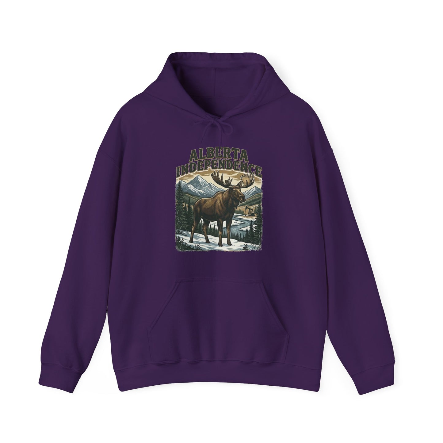 Alberta Independence Moose Hoodie — Supporting Alberta Independence with Bull Moose Design