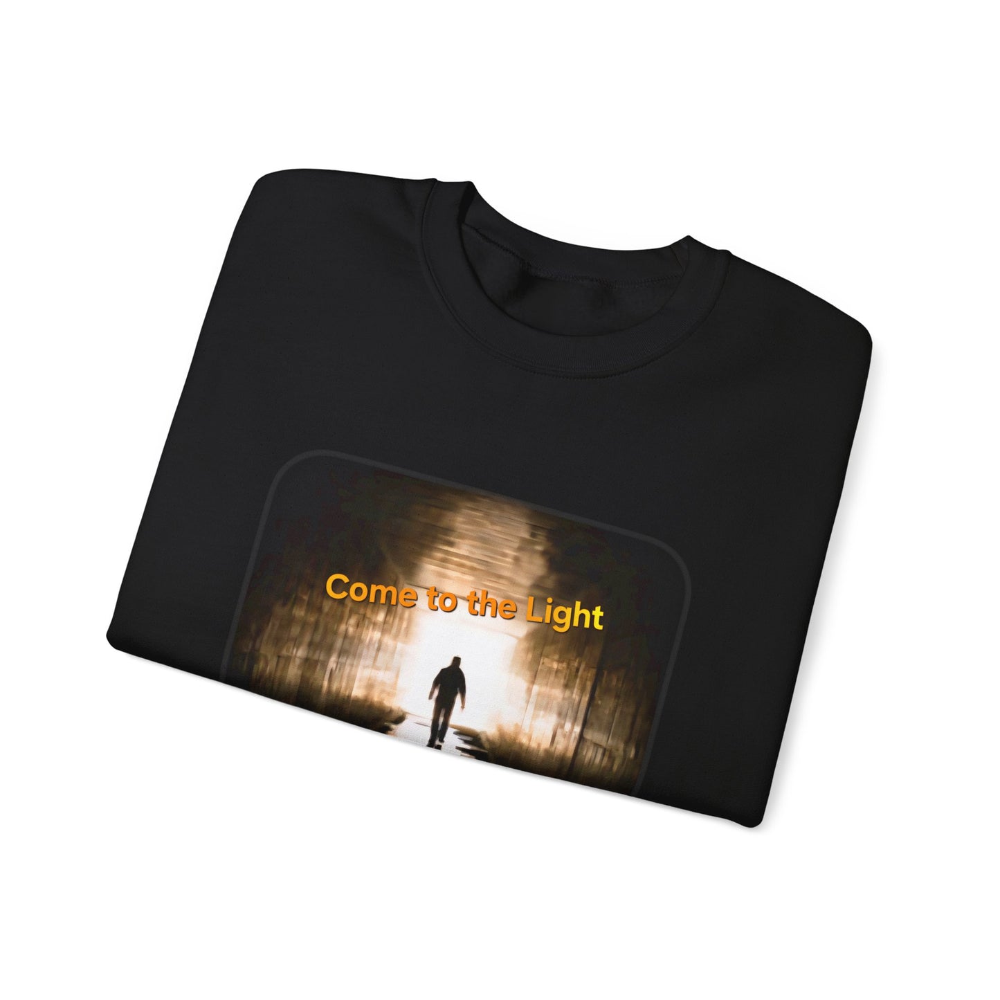 Sweatshirt with 'Come to the Light' Lyrics and Album Cover