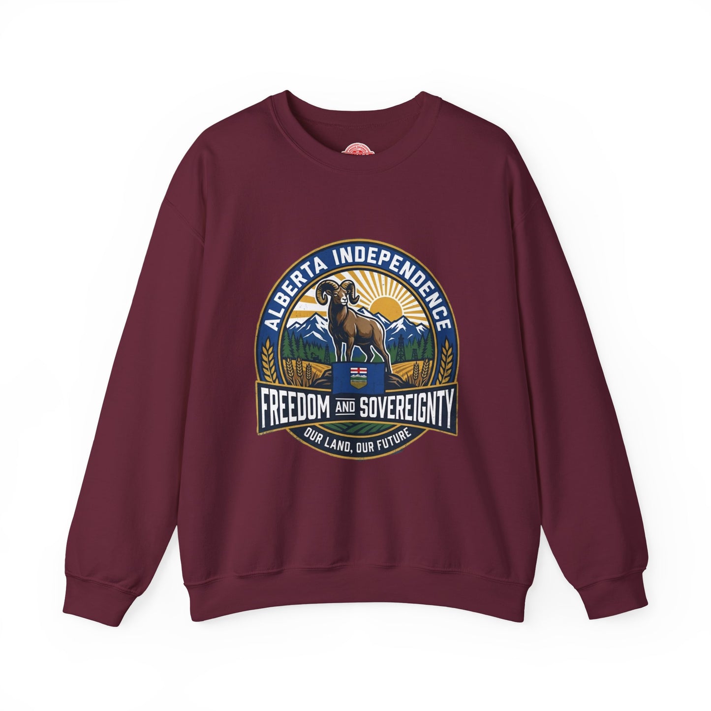 Alberta Independence Flag Sweatshirt — Bighorn Sheep