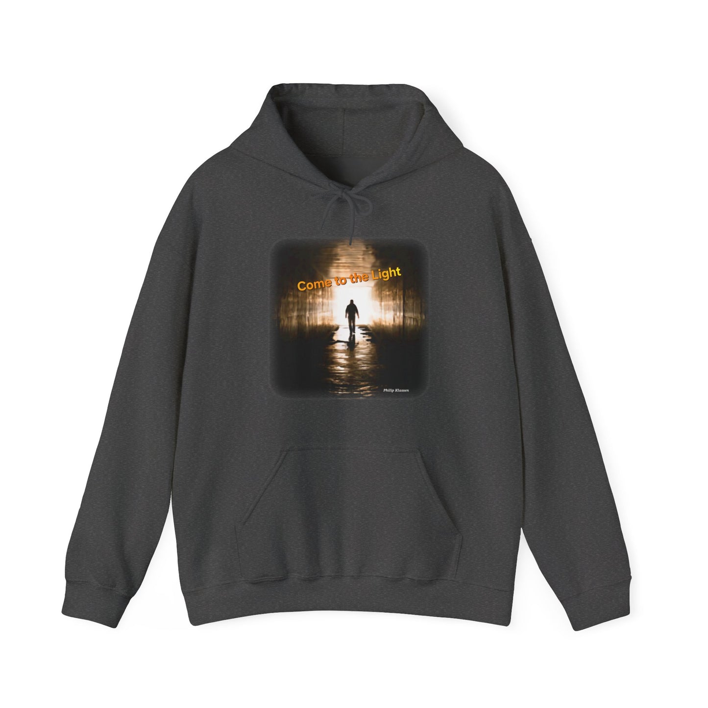 Music Lover Hoodie with 'Come to the Light' Lyrics and Album Cover