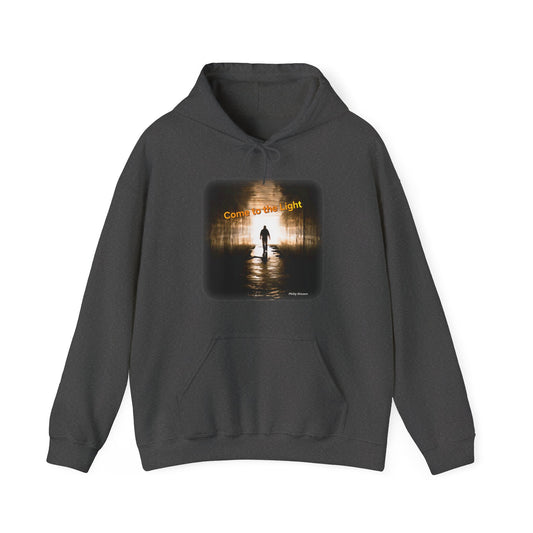 Music Lover Hoodie with 'Come to the Light' Lyrics and Album Cover