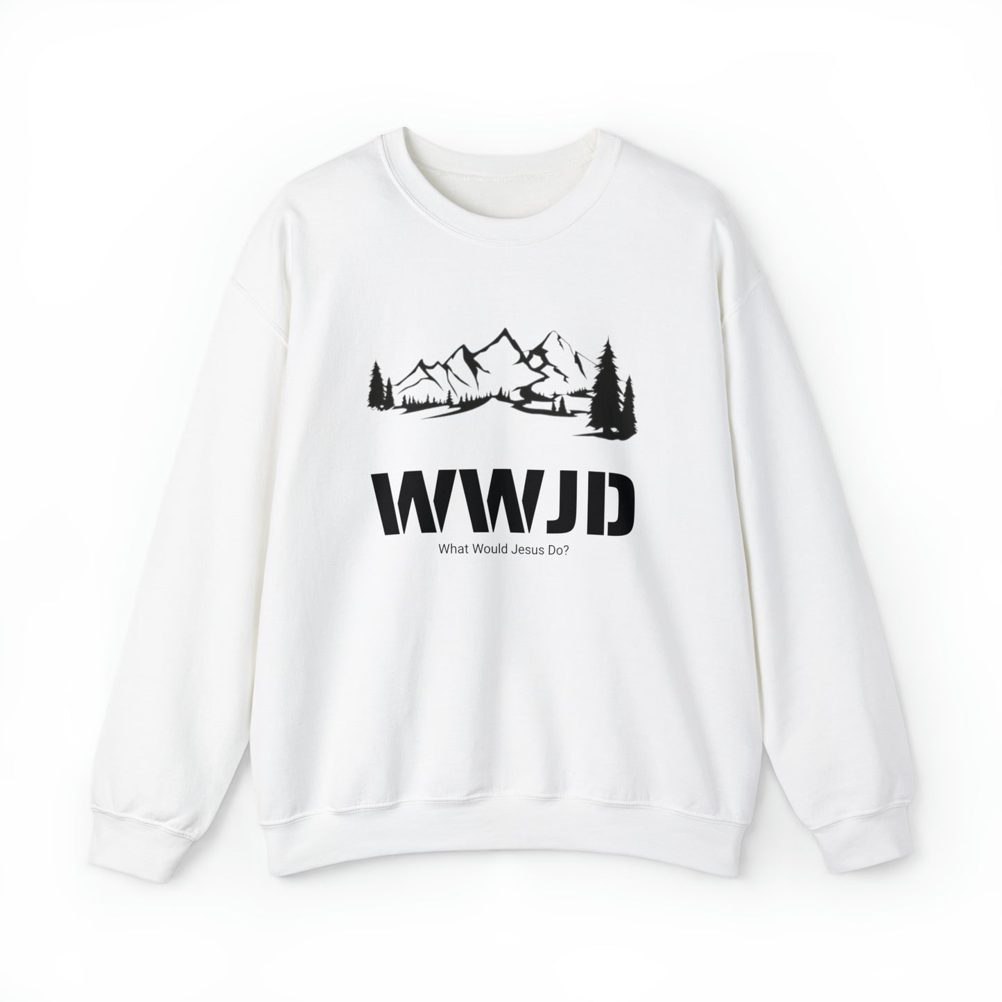 WWJD Unisex Heavy Blend™ Crewneck Sweatshirt