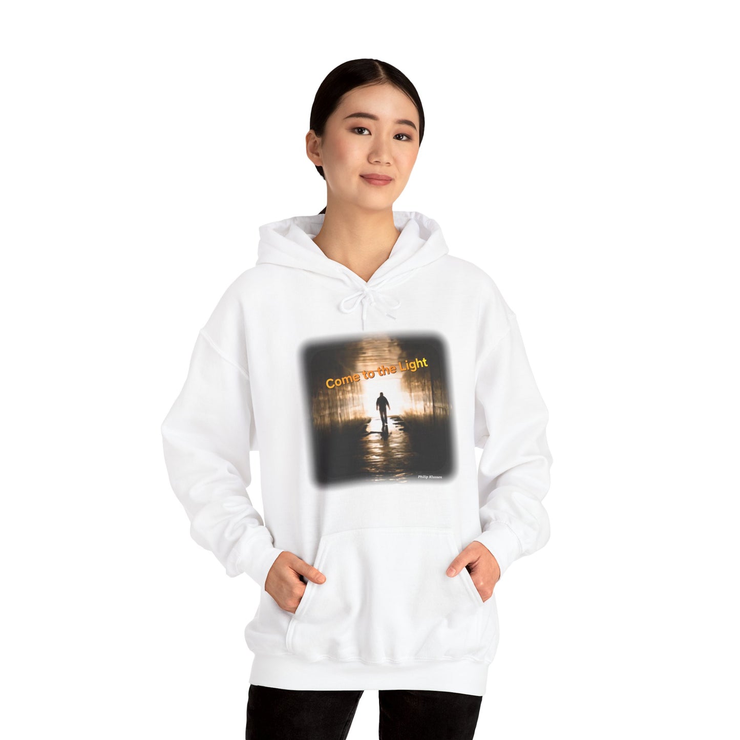 Music Lover Hoodie with 'Come to the Light' Lyrics and Album Cover