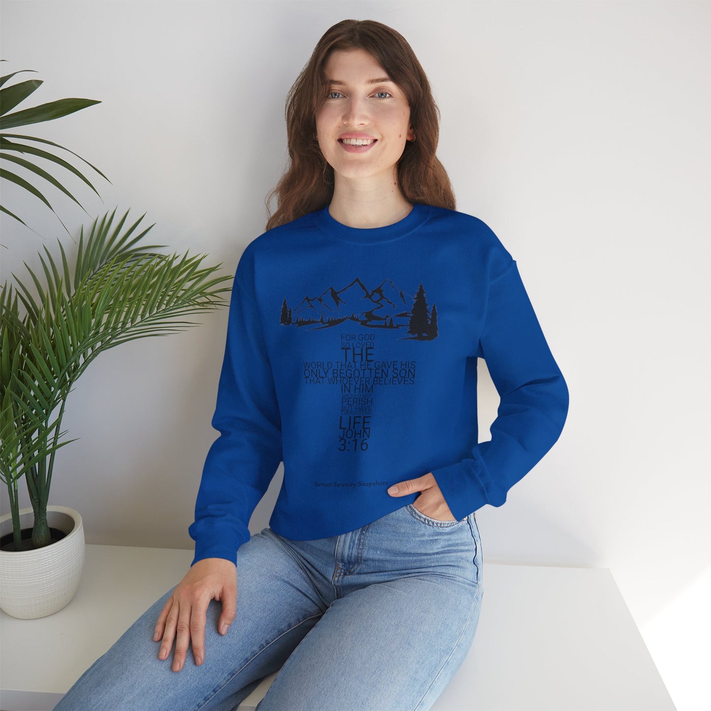 John 3:16 Unisex Heavy Blend™ Crewneck Sweatshirt