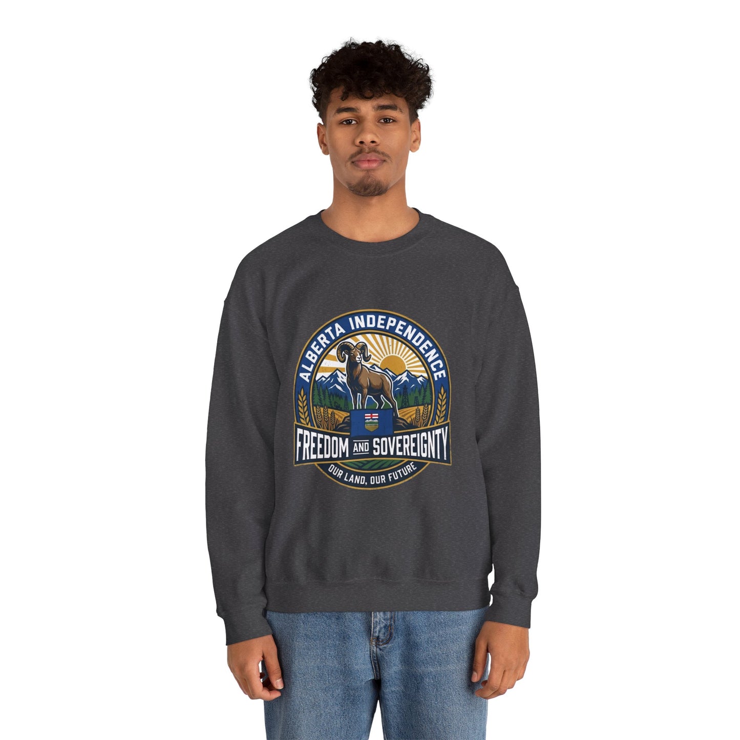 Alberta Independence Flag Sweatshirt — Bighorn Sheep