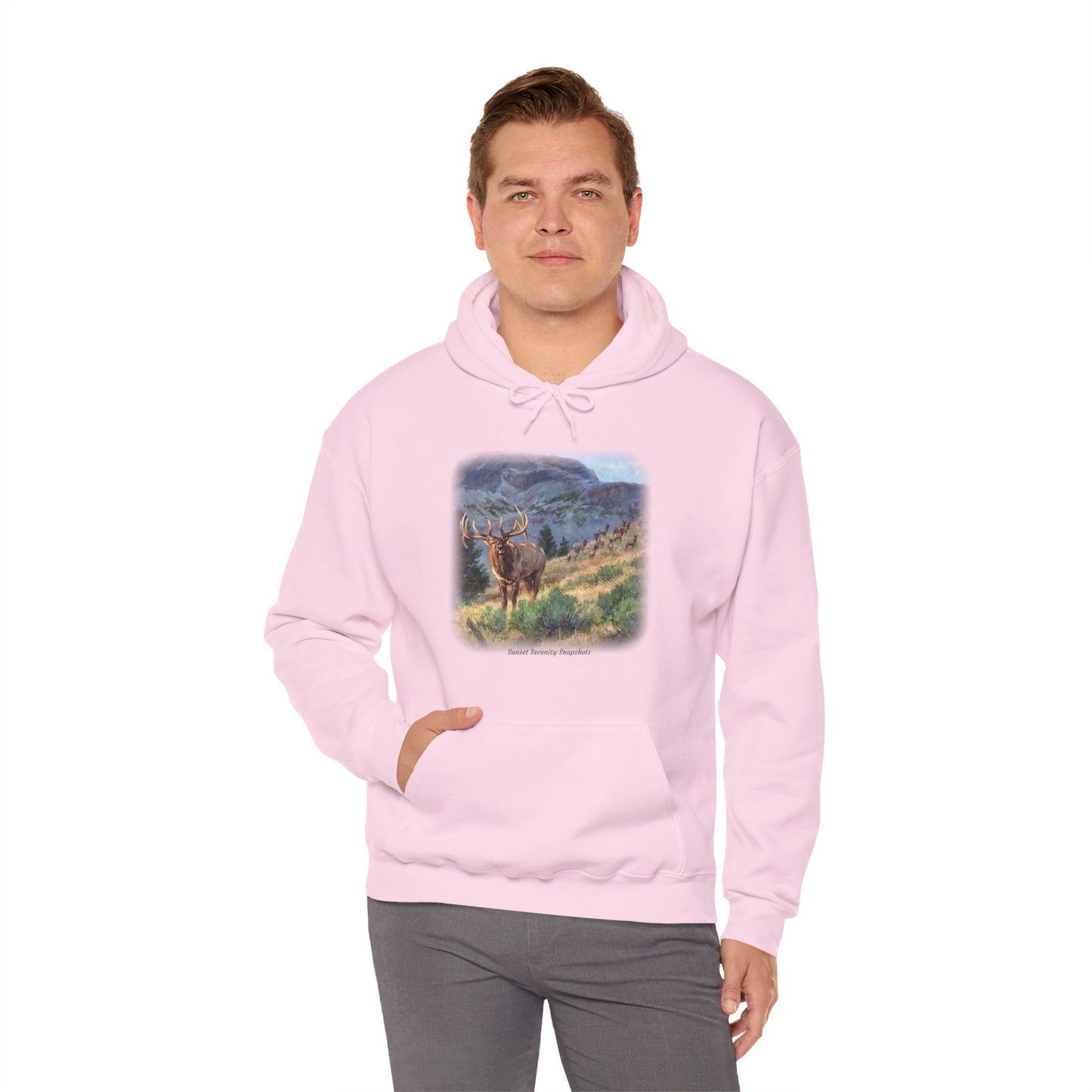 Elk_07 Unisex Heavy Blend™ Hooded Sweatshirt
