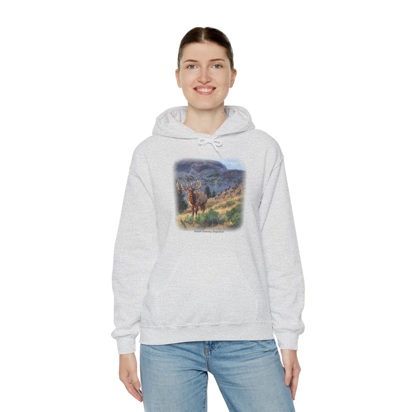 Elk_07 Unisex Heavy Blend™ Hooded Sweatshirt