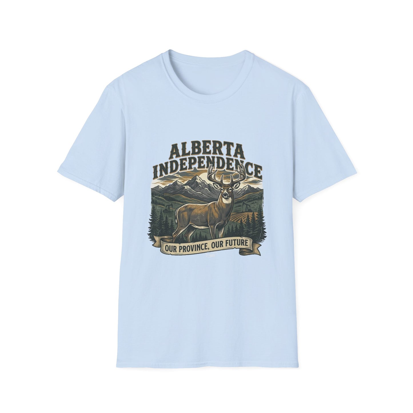 Alberta Independence Buck T-Shirt — Supporting Alberta Sovereignty