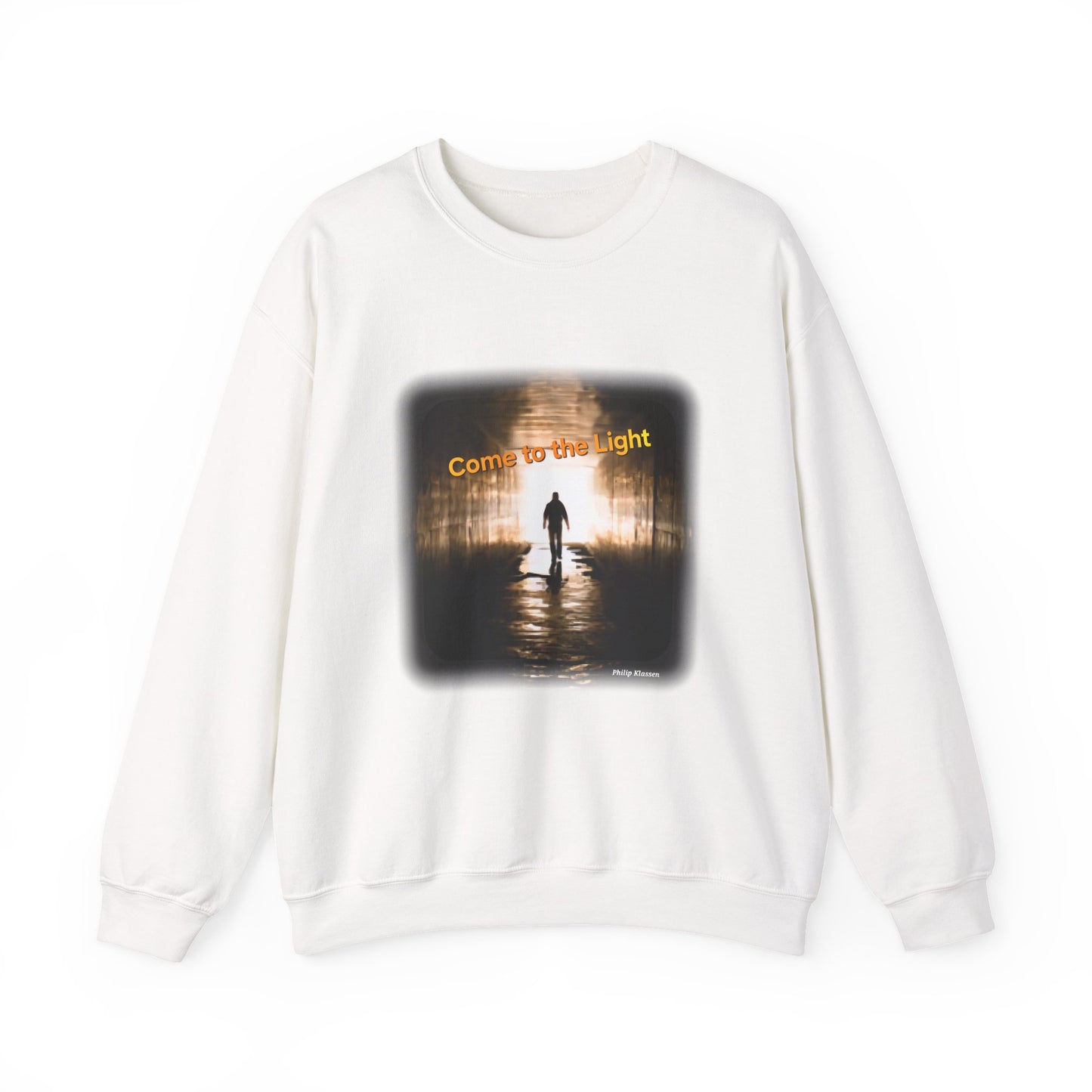 Sweatshirt with 'Come to the Light' Lyrics and Album Cover