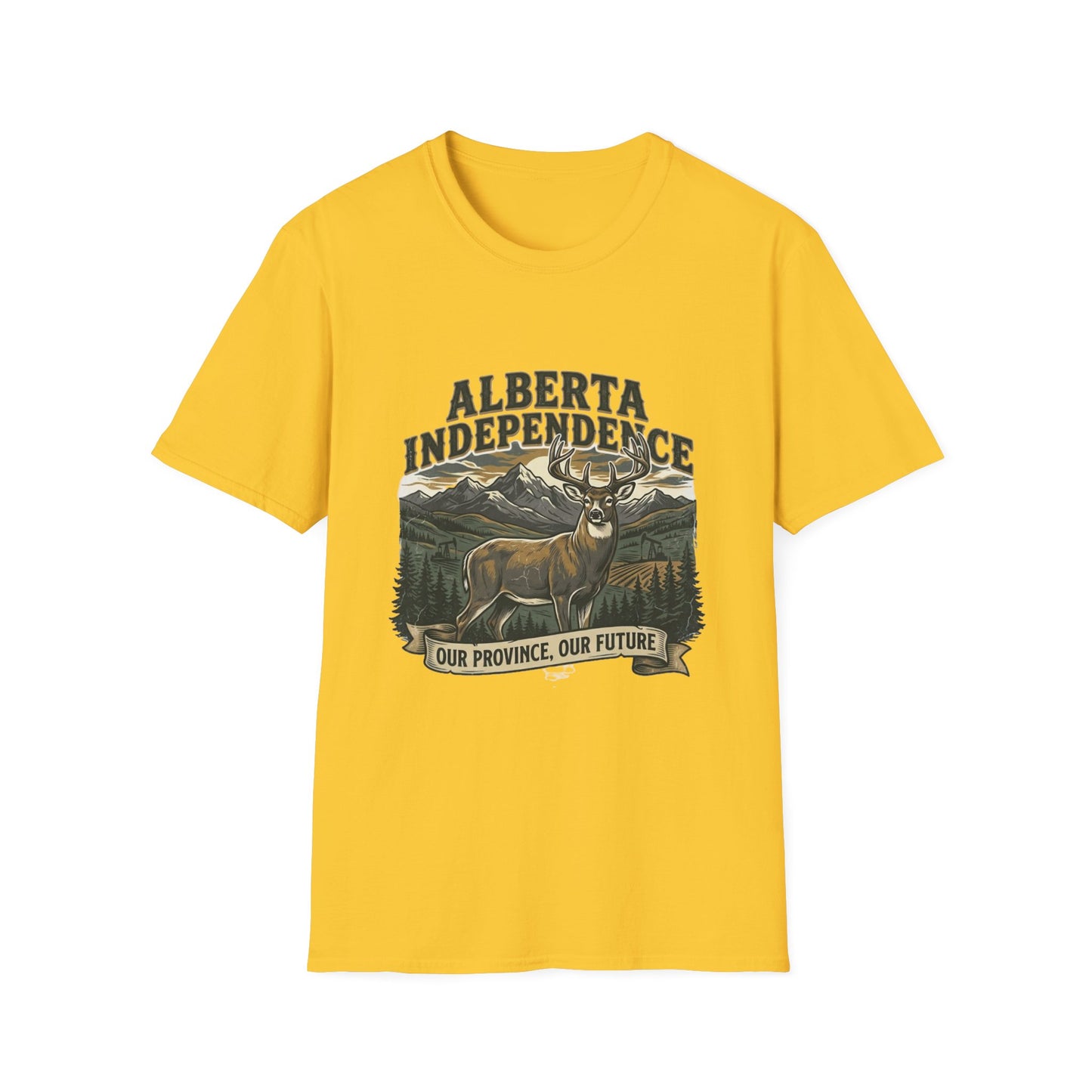 Alberta Independence Buck T-Shirt — Supporting Alberta Sovereignty