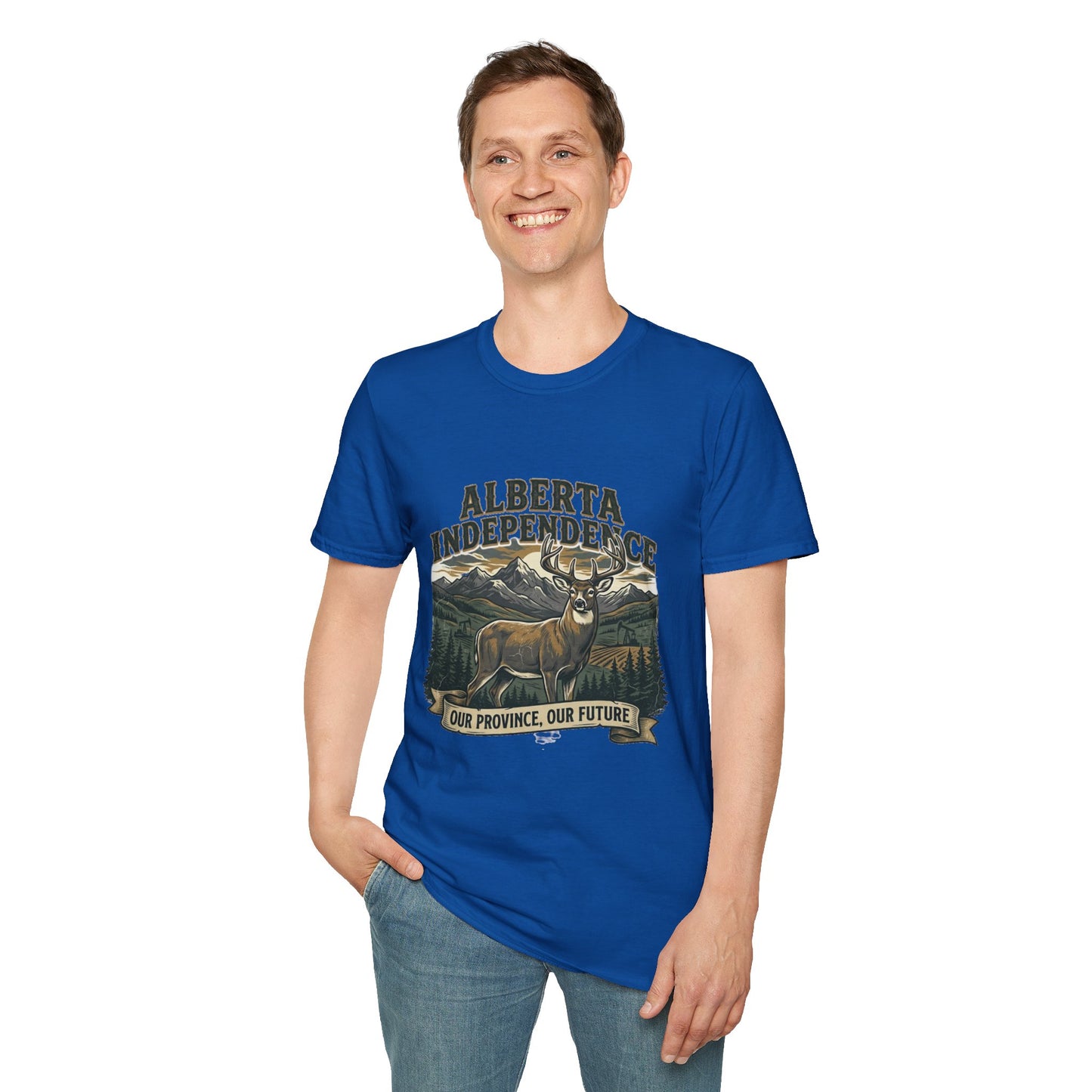 Alberta Independence Buck T-Shirt — Supporting Alberta Sovereignty