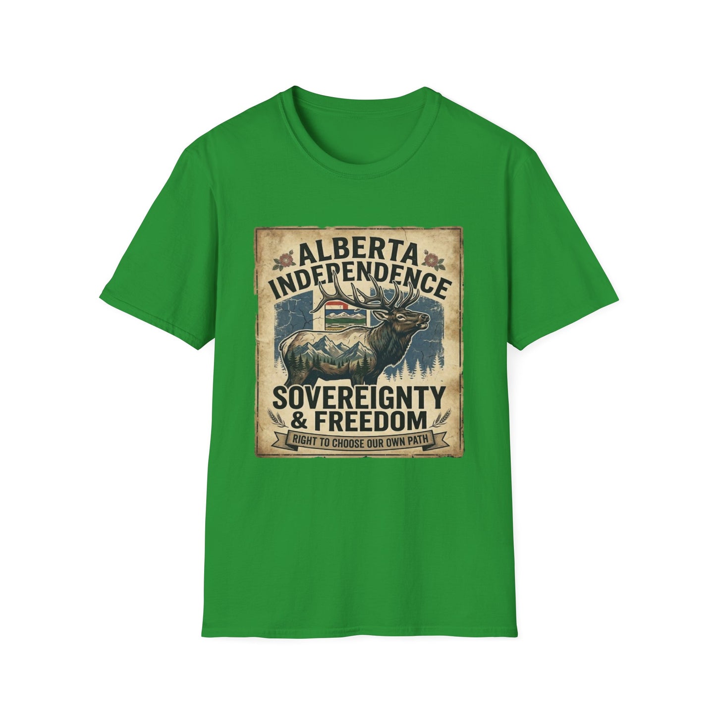 Alberta Independence Elk T-Shirt — Rocky Mountains Support Tee