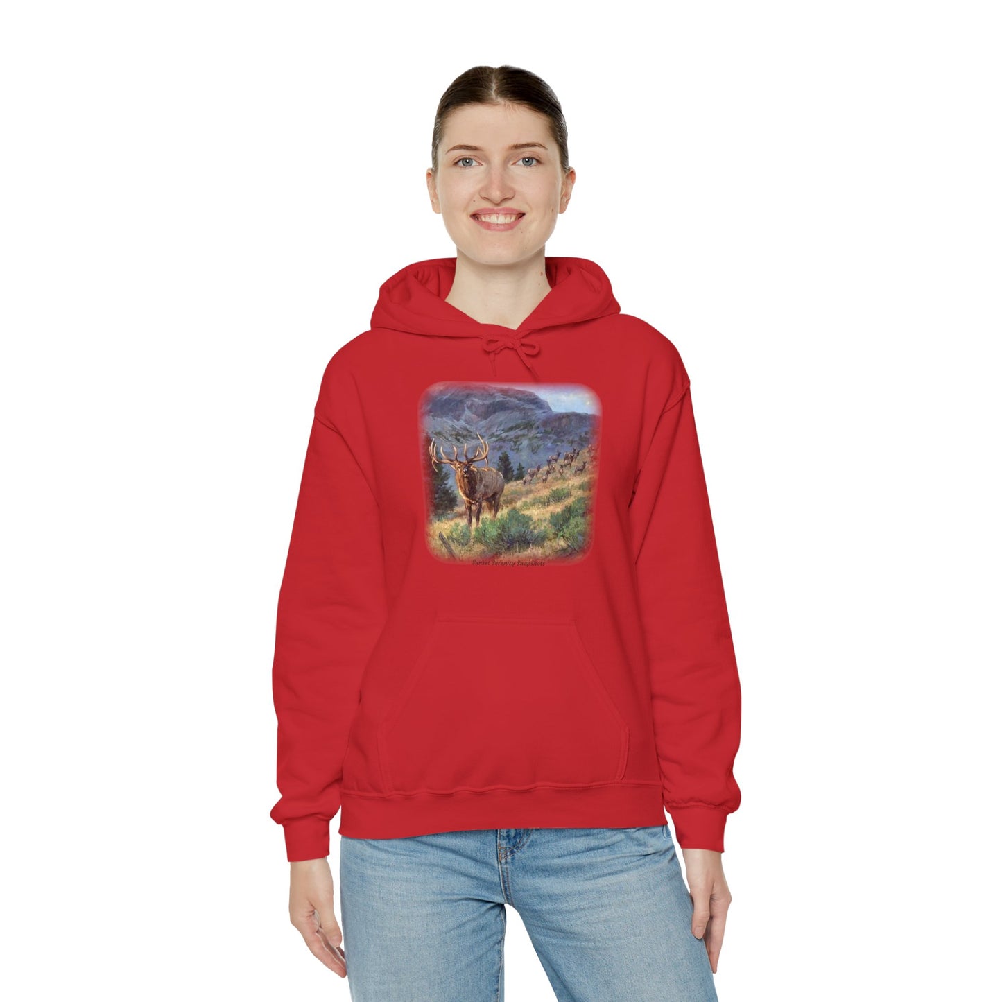 Elk_07 Unisex Heavy Blend™ Hooded Sweatshirt