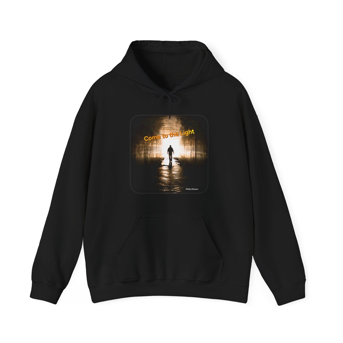 Music Lover Hoodie with 'Come to the Light' Lyrics and Album Cover