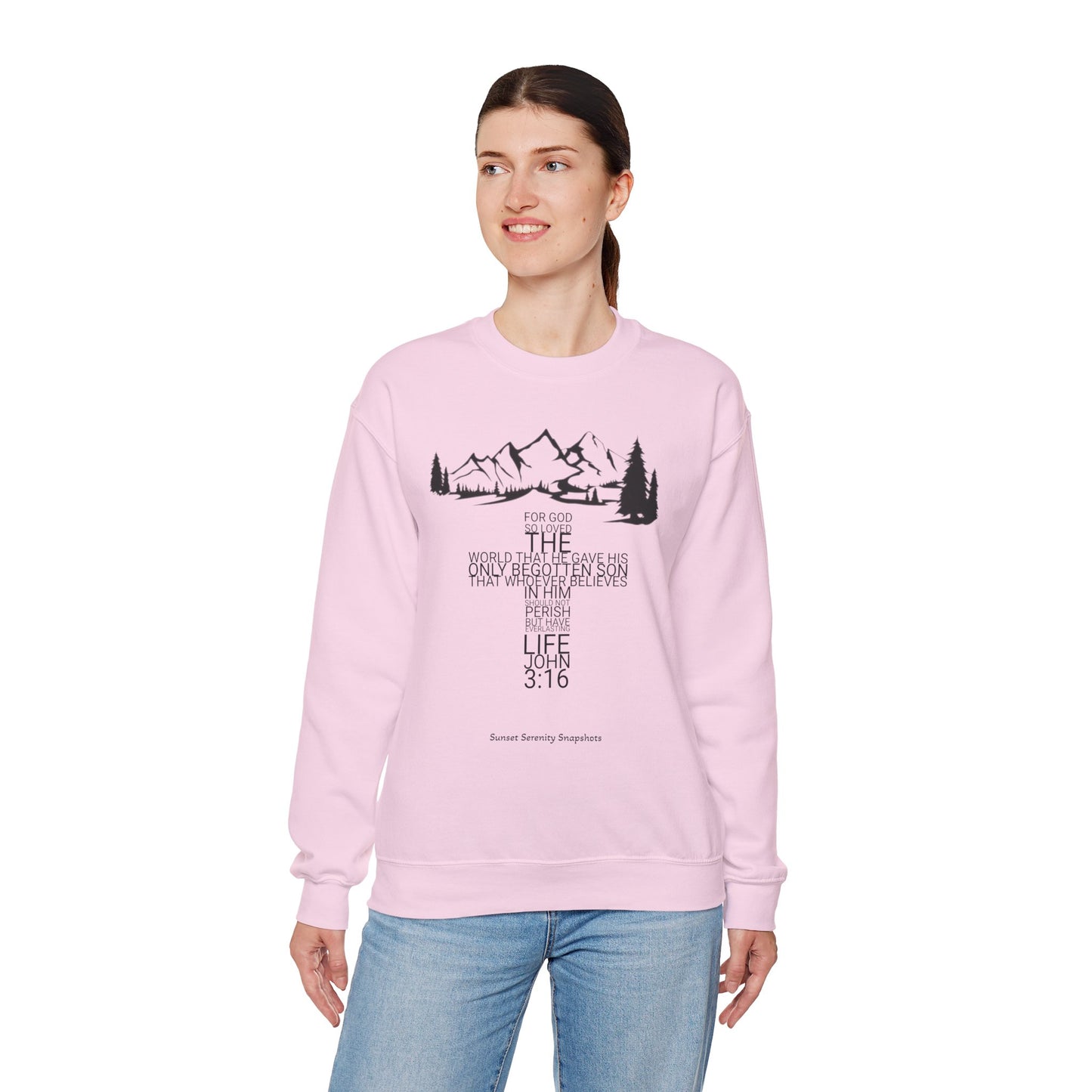 John 3:16 Unisex Heavy Blend™ Crewneck Sweatshirt