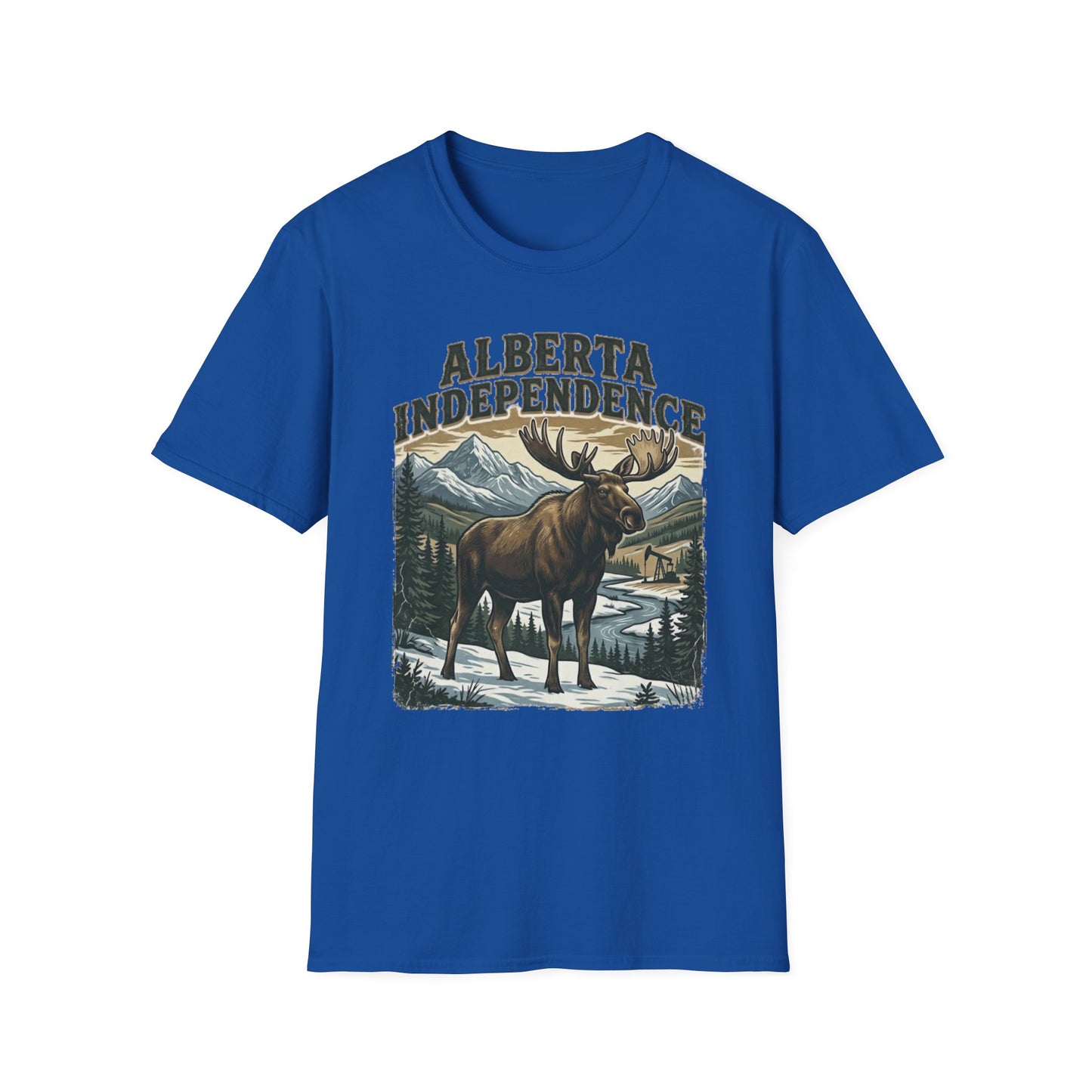 Alberta Independence Moose T-Shirt — Bull Moose Graphic Tee