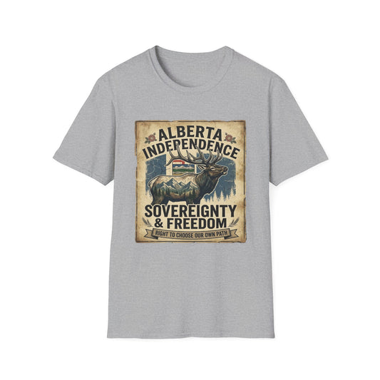 Alberta Independence Elk T-Shirt — Rocky Mountains Support Tee