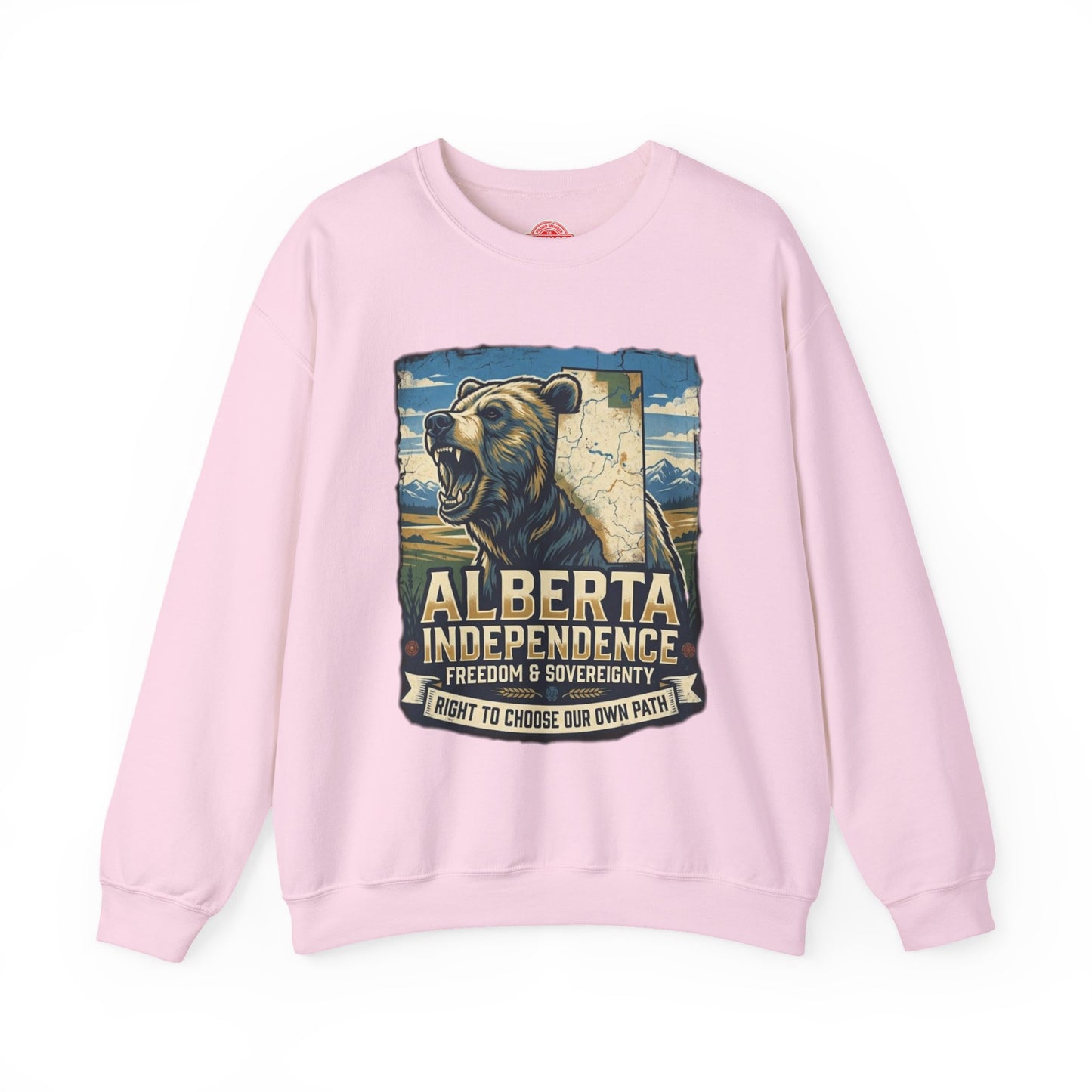 Alberta Independence Crewneck Sweatshirt — Grizzly Bear