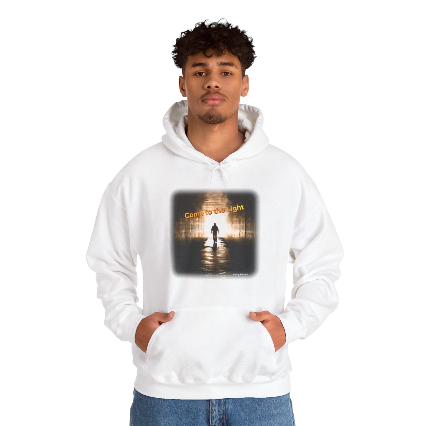 Music Lover Hoodie with 'Come to the Light' Lyrics and Album Cover