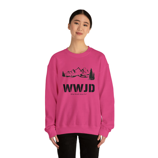 WWJD Unisex Heavy Blend™ Crewneck Sweatshirt