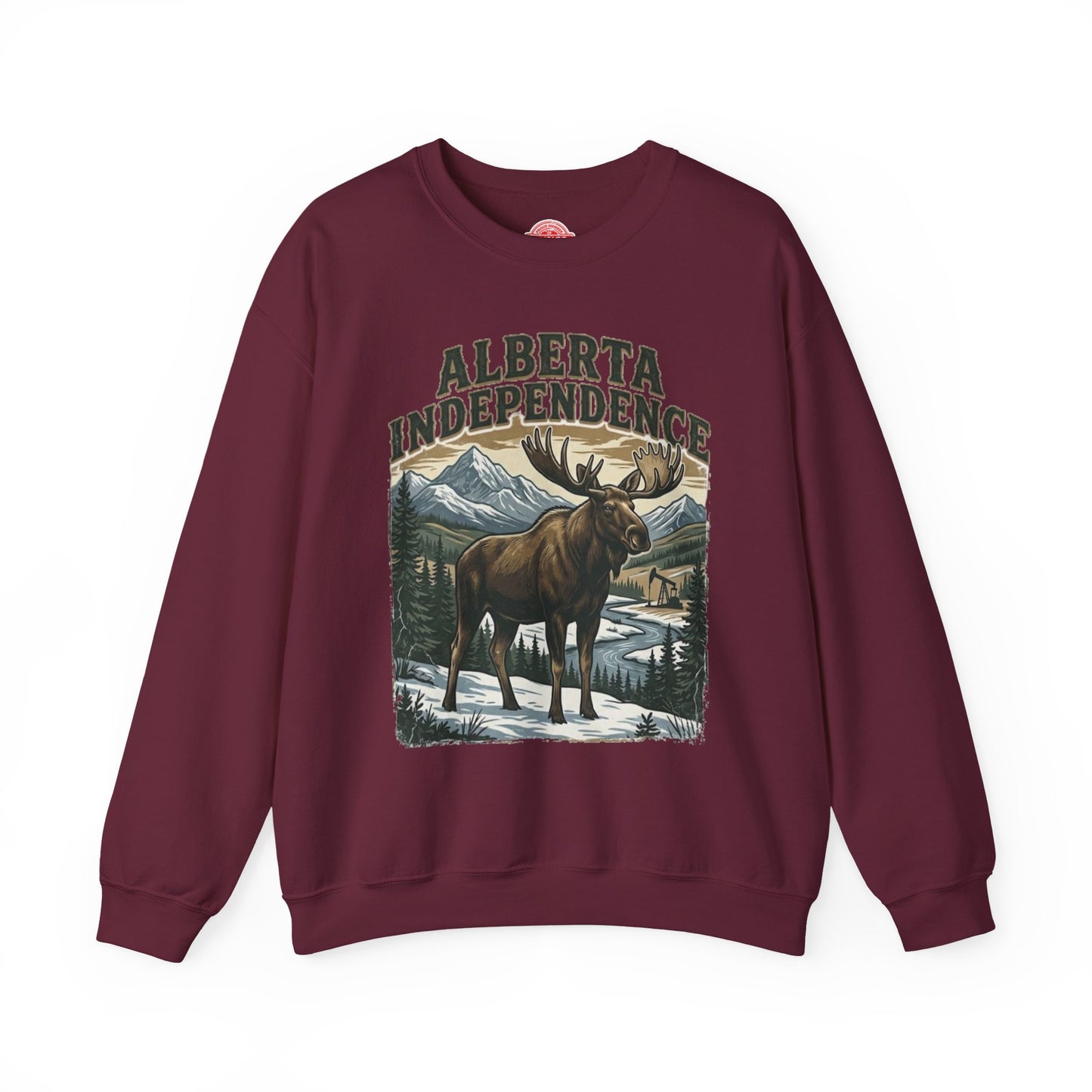 Alberta Independence Bull Moose Sweatshirt — Support Alberta Sovereignty