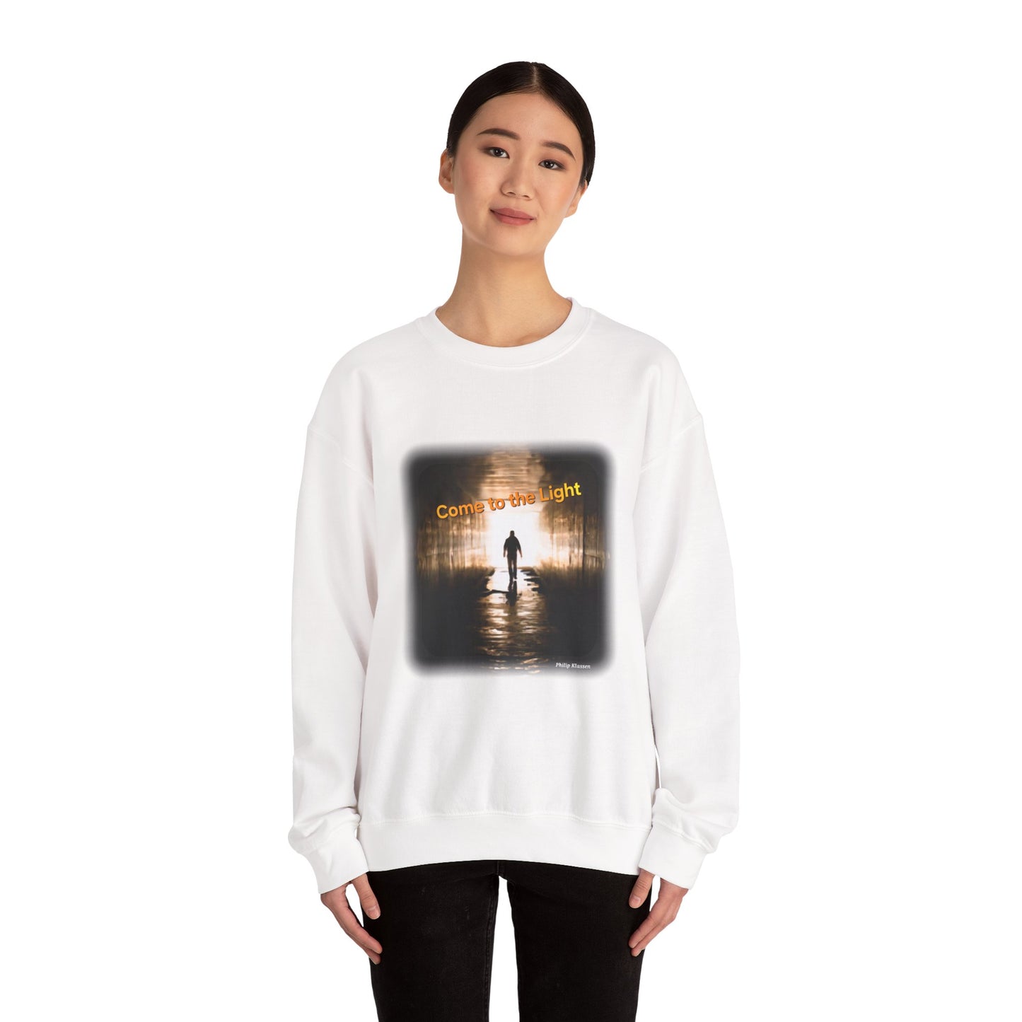 Sweatshirt with 'Come to the Light' Lyrics and Album Cover