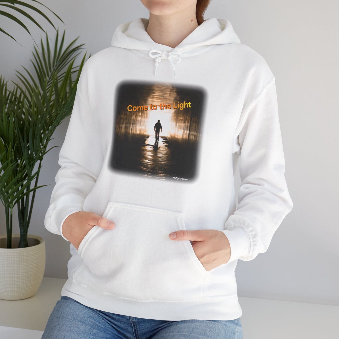 Music Lover Hoodie with 'Come to the Light' Lyrics and Album Cover
