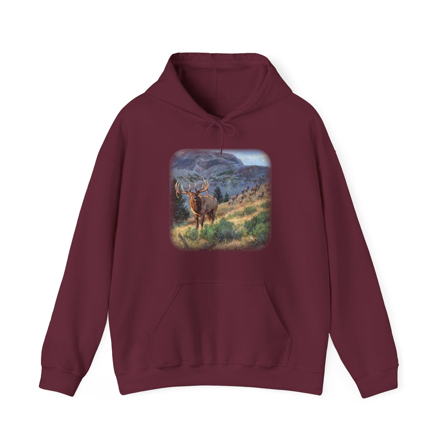 Elk_07 Unisex Heavy Blend™ Hooded Sweatshirt