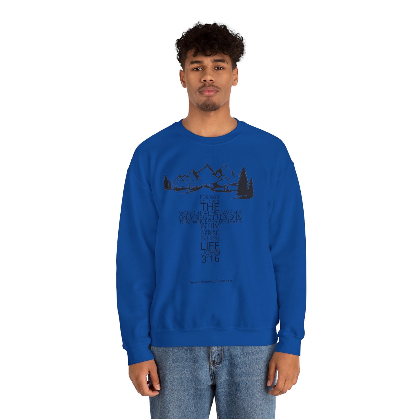 John 3:16 Unisex Heavy Blend™ Crewneck Sweatshirt